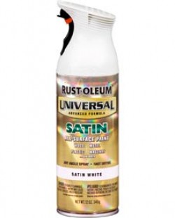Universal Gloss Spray Paint (Белый, полуматовый)