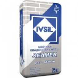 Кладочная смесь Ivsil Seamer, белый цвет, 25 кг (48 шт./поддон)