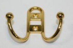 Крючок двойной "барашек" фигур. золото (1002 м)