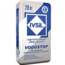 Обмазочн. Гидроизол. для Наруж. и Вн. работ IVSIL VODOSTOP, 20 кг (48шт/под)