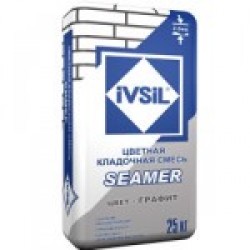 Кладочная смесь Ivsil Seamer, цвет графит, 25 кг (48 шт./поддон)
