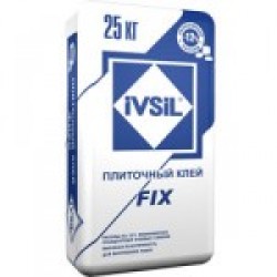 Клей плиточный для Вн. работ IVSIL FIX, 25 кг (48шт/под)