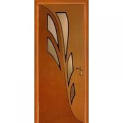 Двери «МариаМ», Модель «Орхидея» (шпон), полотно остекленное, дуб комбинированный, 550-900 мм