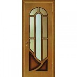 Двери «МариаМ», Модель «Мария» (шпон), полотно остекленное, дуб комбинированный, 550-900 мм