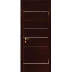 Двери «МариаМ», Модель «Домино» (шпон), полотно глухое, черный абрикос, 550-900 мм