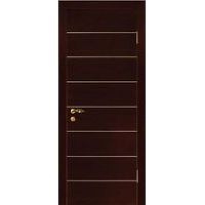 Двери «МариаМ», Модель «Домино» (шпон), полотно глухое, черный абрикос, 550-900 мм