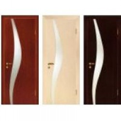 Двери «МариаМ», Модель «Лира» (шпон), полотно глухое, дуб беленый, венге, 550-900 мм