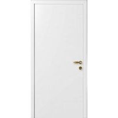 Двери «Капель», (Комплект: Полотно,коробка,петли), дверь глухая гладкая, белая, 100-110 мм
