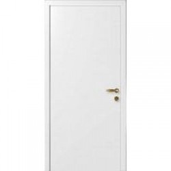 Двери «Капель», (Комплект: Полотно,коробка,петли), дверь глухая гладкая, белая, 100-110 мм