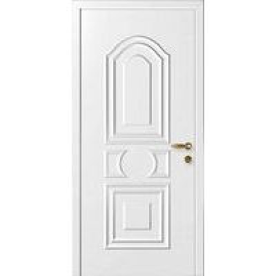 Двери «Капель», (Комплект: Полотно,коробка,петли ), дверь глухая с фигурной филенкой: нарцисс, 400-900 мм