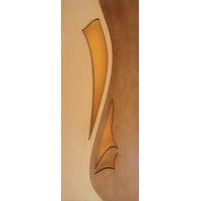 Двери «Владимир», Коллекция Ренессанс: модель «Палома», полотно глухое, дуб, кр. дерево, 
орех миланский, 400 мм