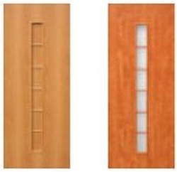 Двери «Verda», Модель «С-12», полотно глухое / остекленное, орех 
миланский, итальянский, 550-900 мм