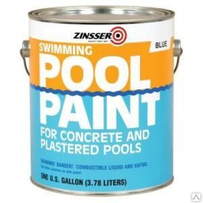 Краска для бассейнов Pool Paint Краска для бассейнов (цвет: белый), банка 3,78л